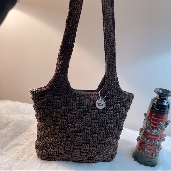 The Sak Handbags - The SAK brown crocheted bag